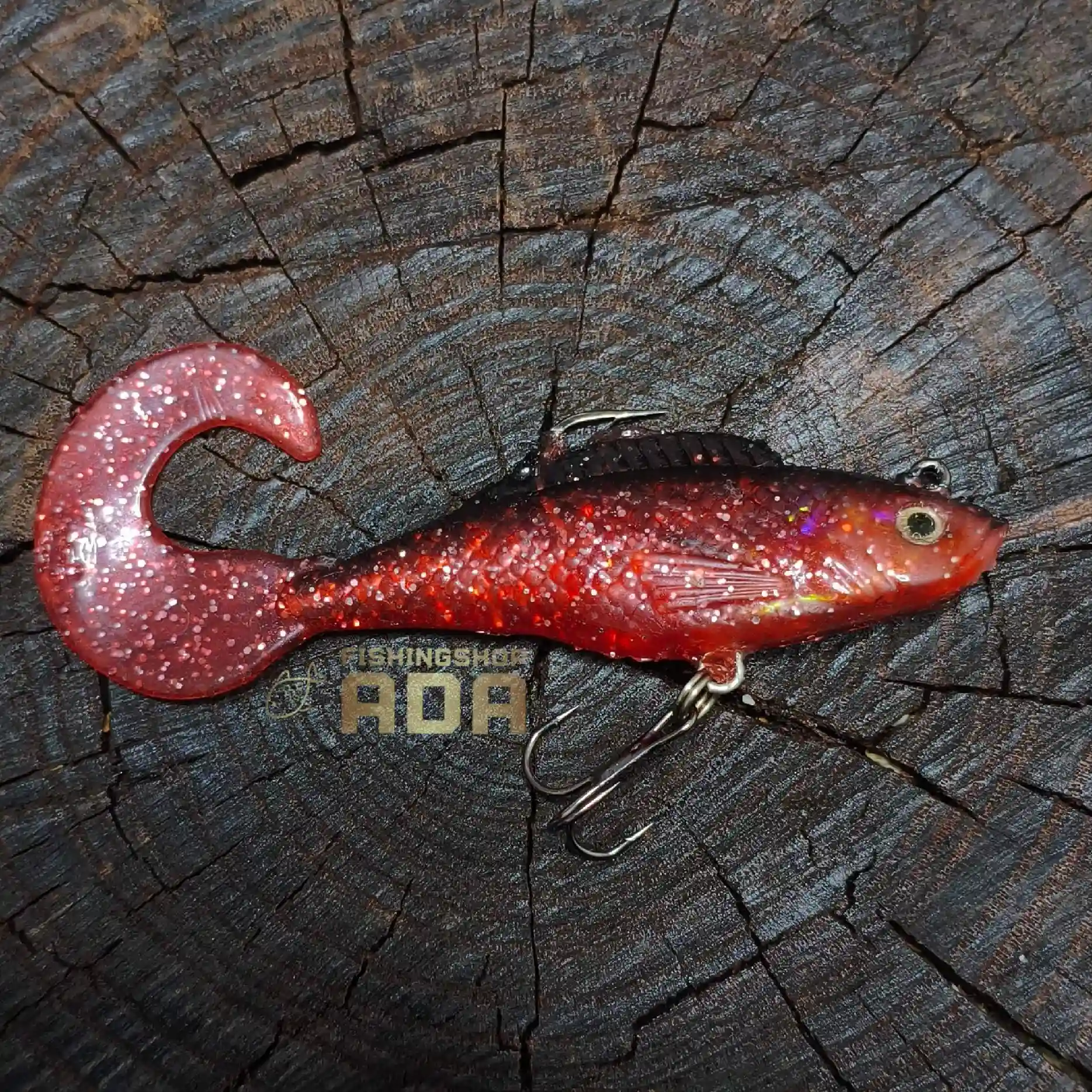 لور قلاب دار دم داسی رمیکسون 8cm - قرمز زردار