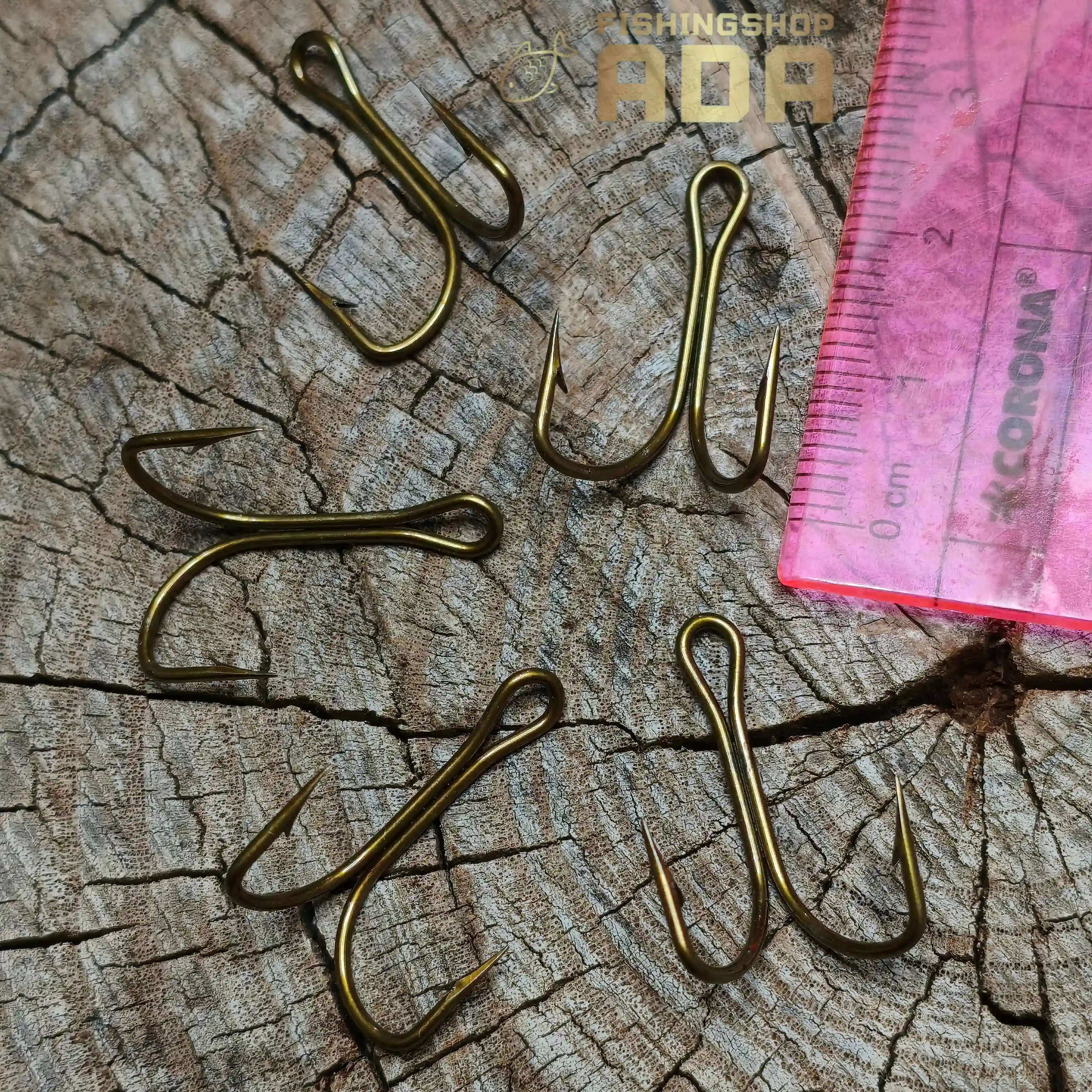 قلاب دو شاخ موستاد - بسته 5 عددی - سایز 2 MUSTAD DBL HOOK