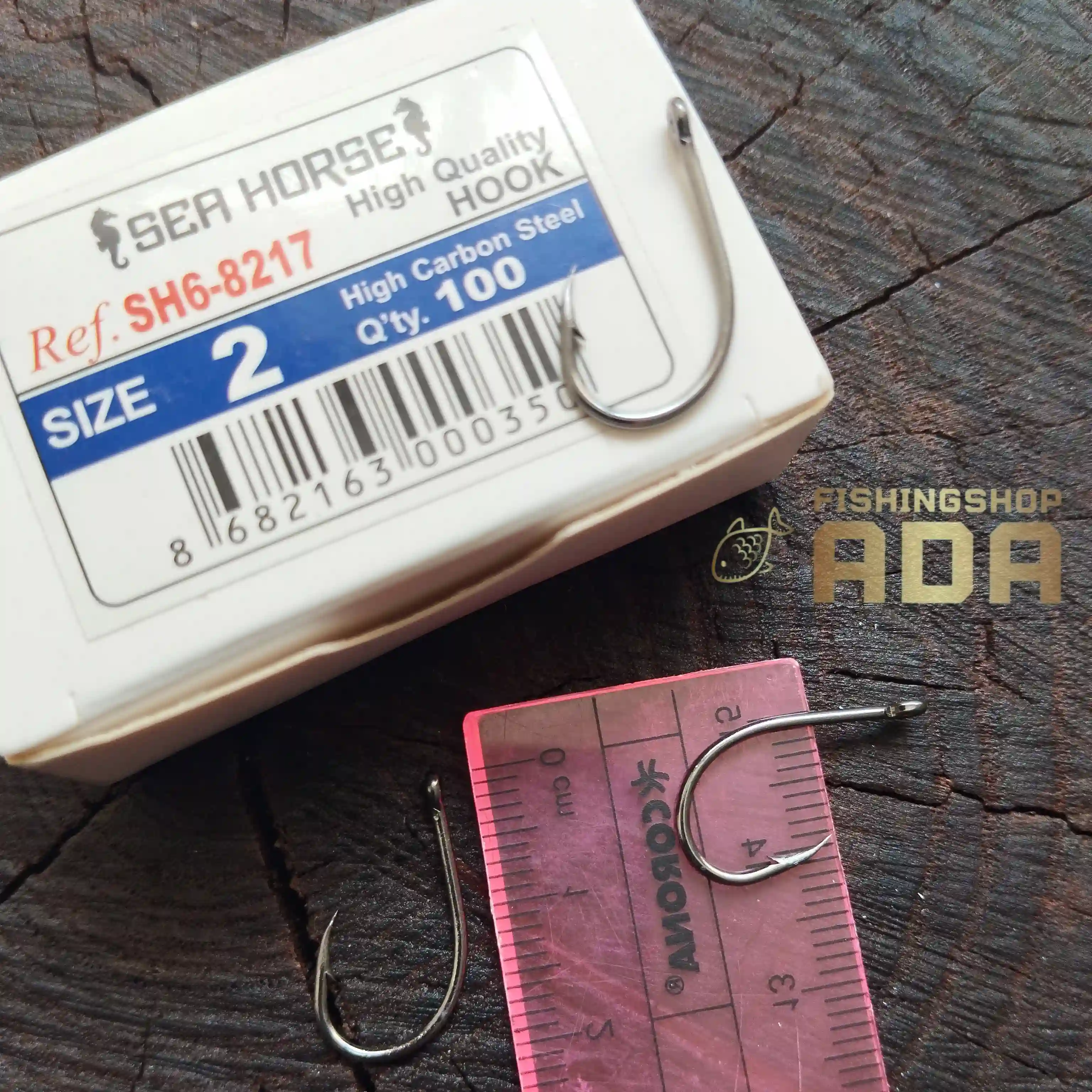 قلاب پایه کوتاه سی هورس - پک 10 عددی - سایز 2 - کد 8217