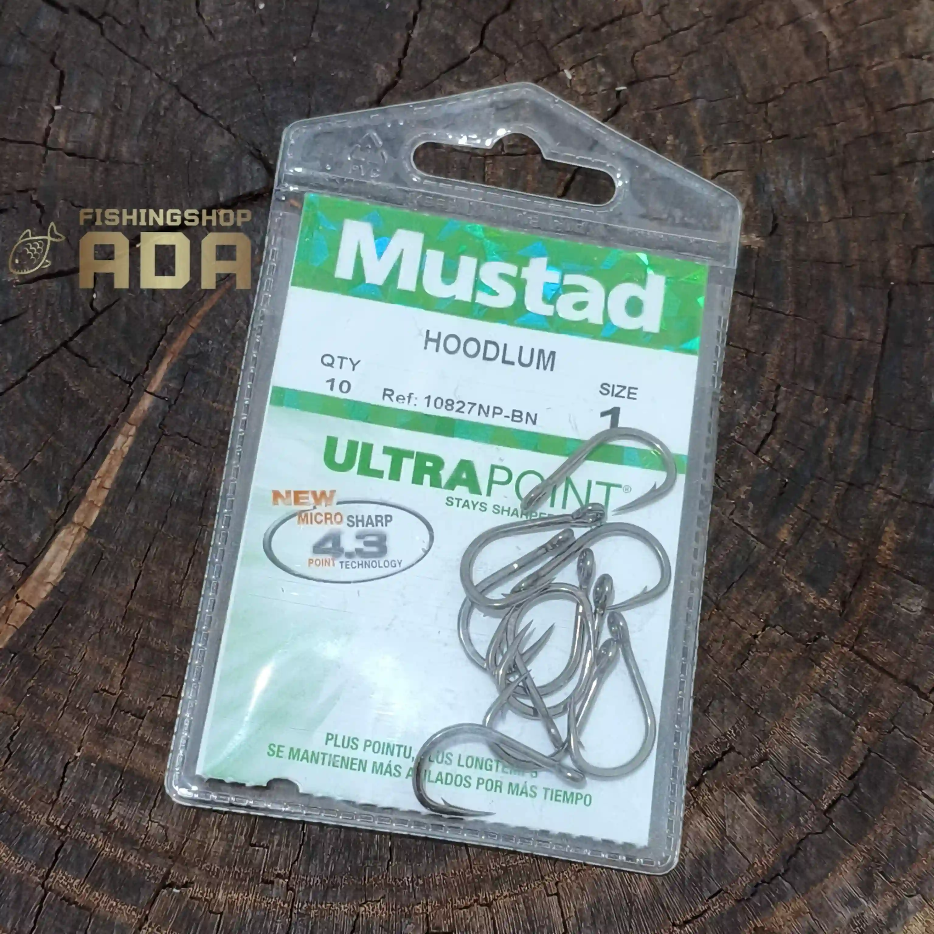 قلاب پایه کوتاه موستاد - سایز 1 - MUSTAD HOODLUM