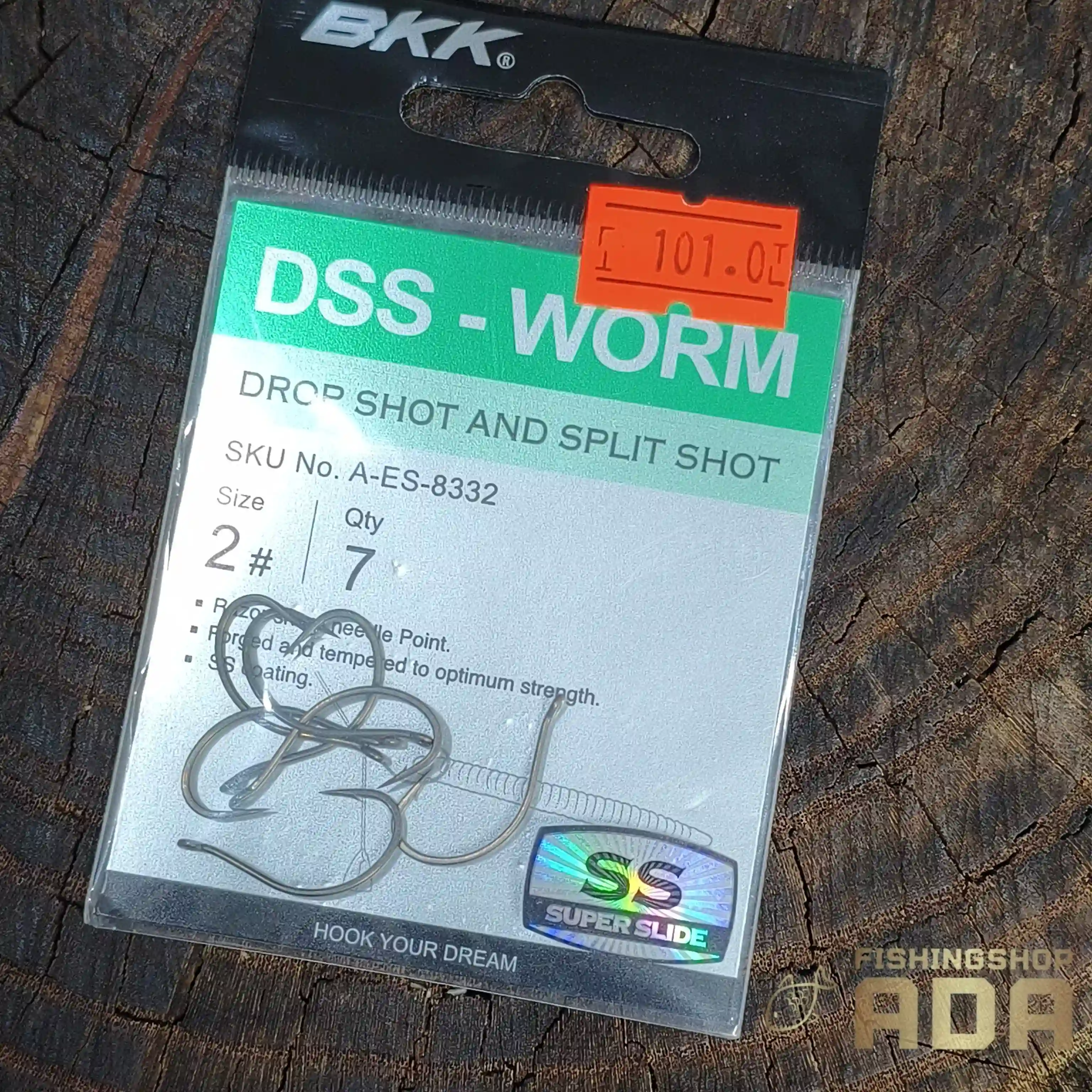 قلاب دراپ شات BKK سایز 2 - BKK DSS WORM HOOK