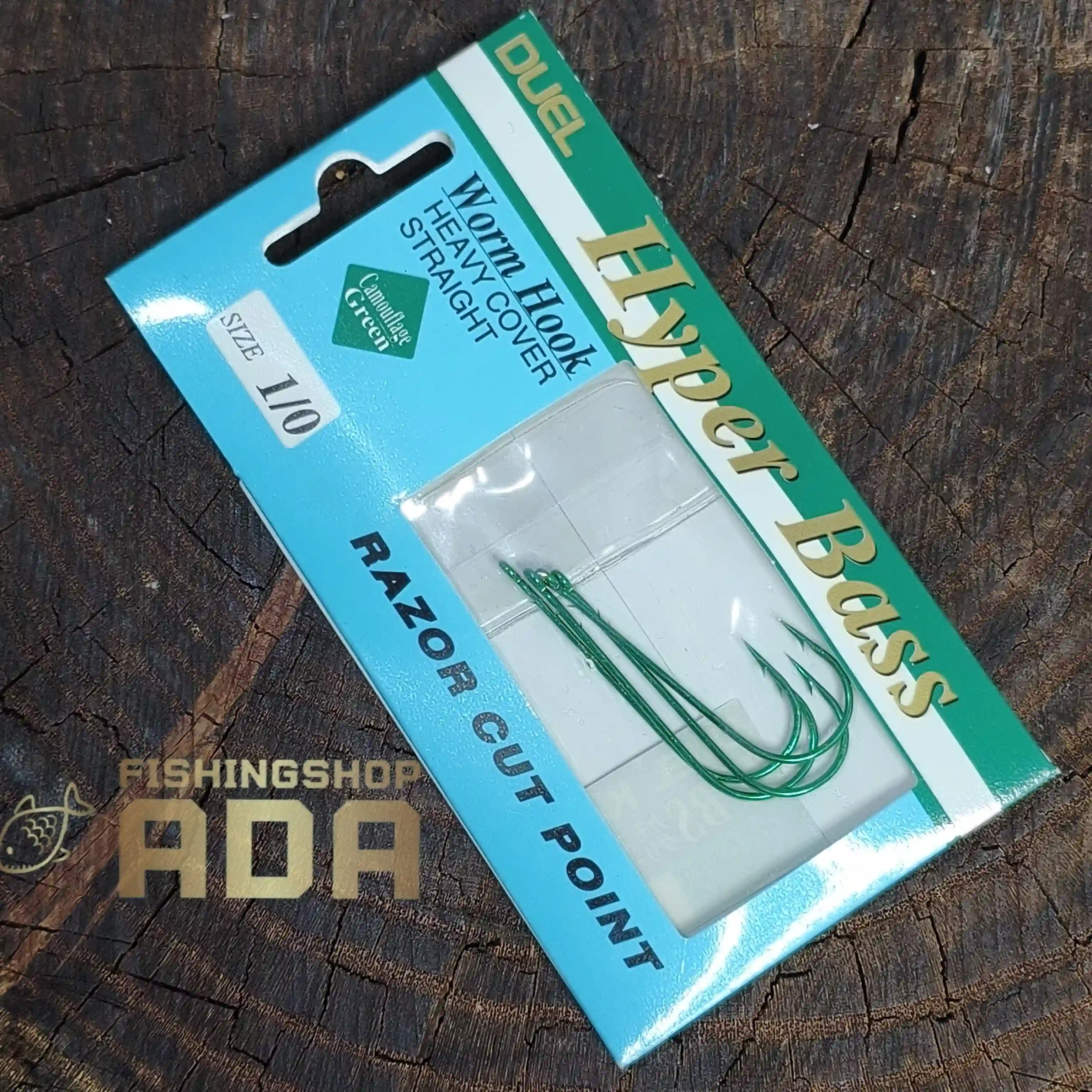 قلاب پایه بلند دوئل - سایز 1/0 - DUEL HYPER BASS WORM HOOK